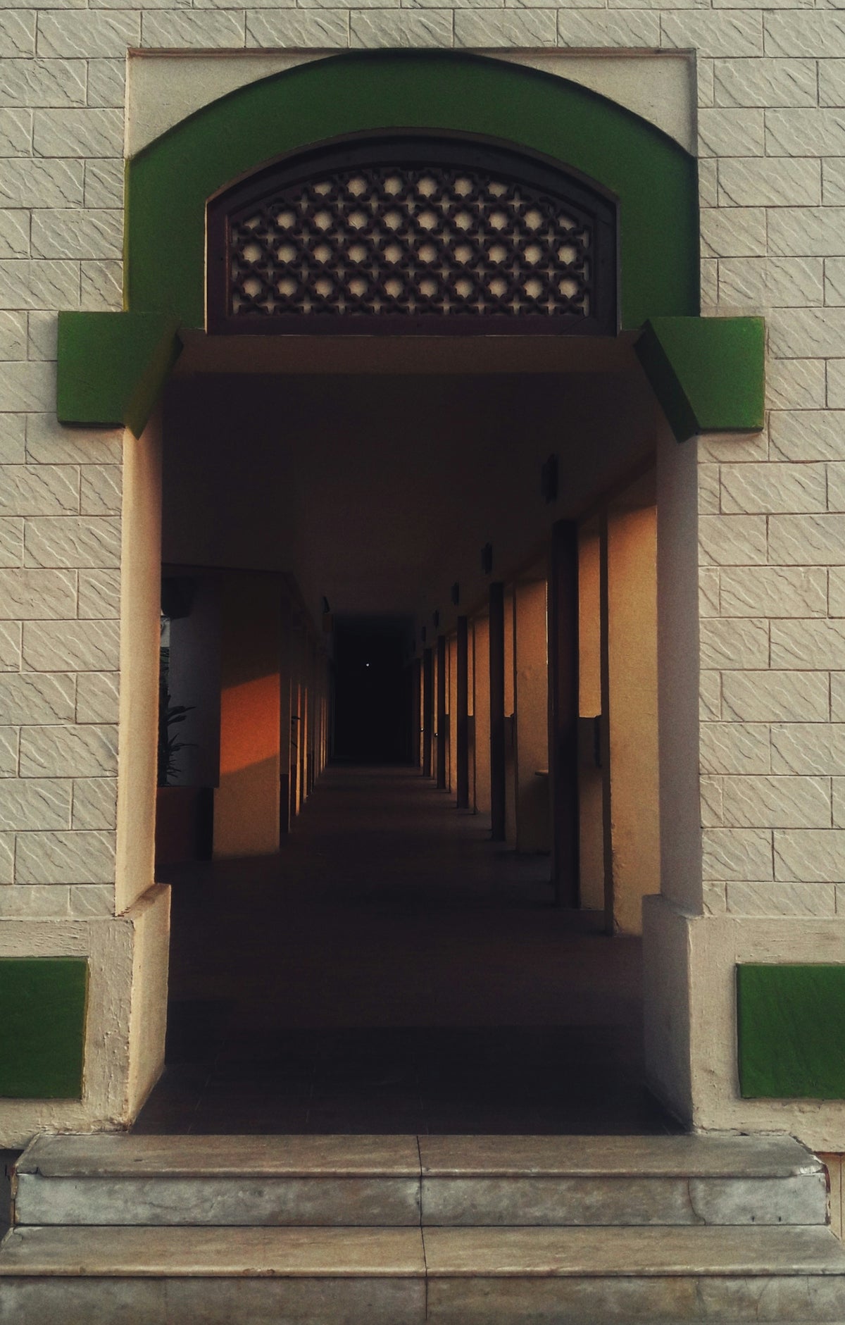 empty hallway of building