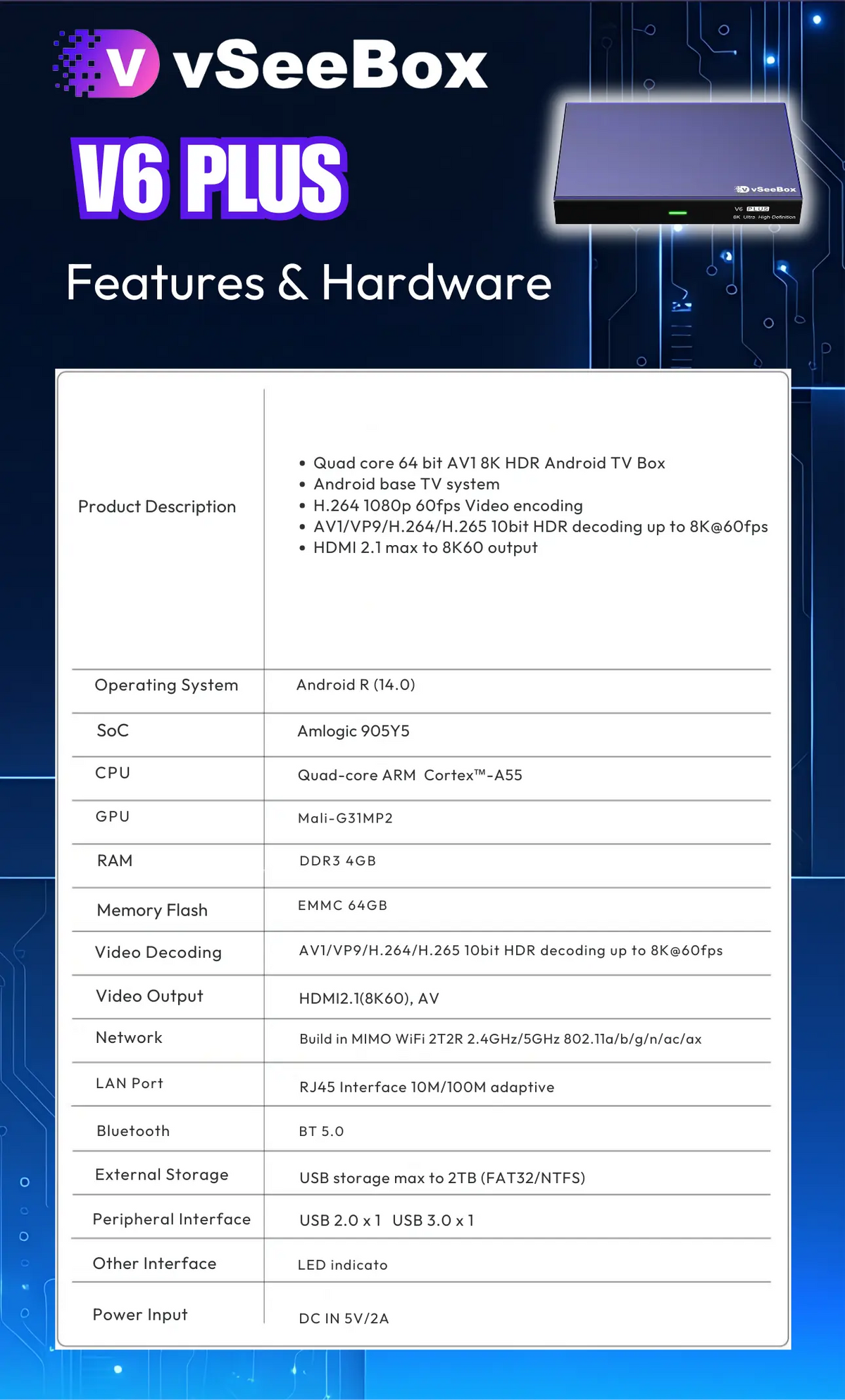 vSeeBox V6 Plus