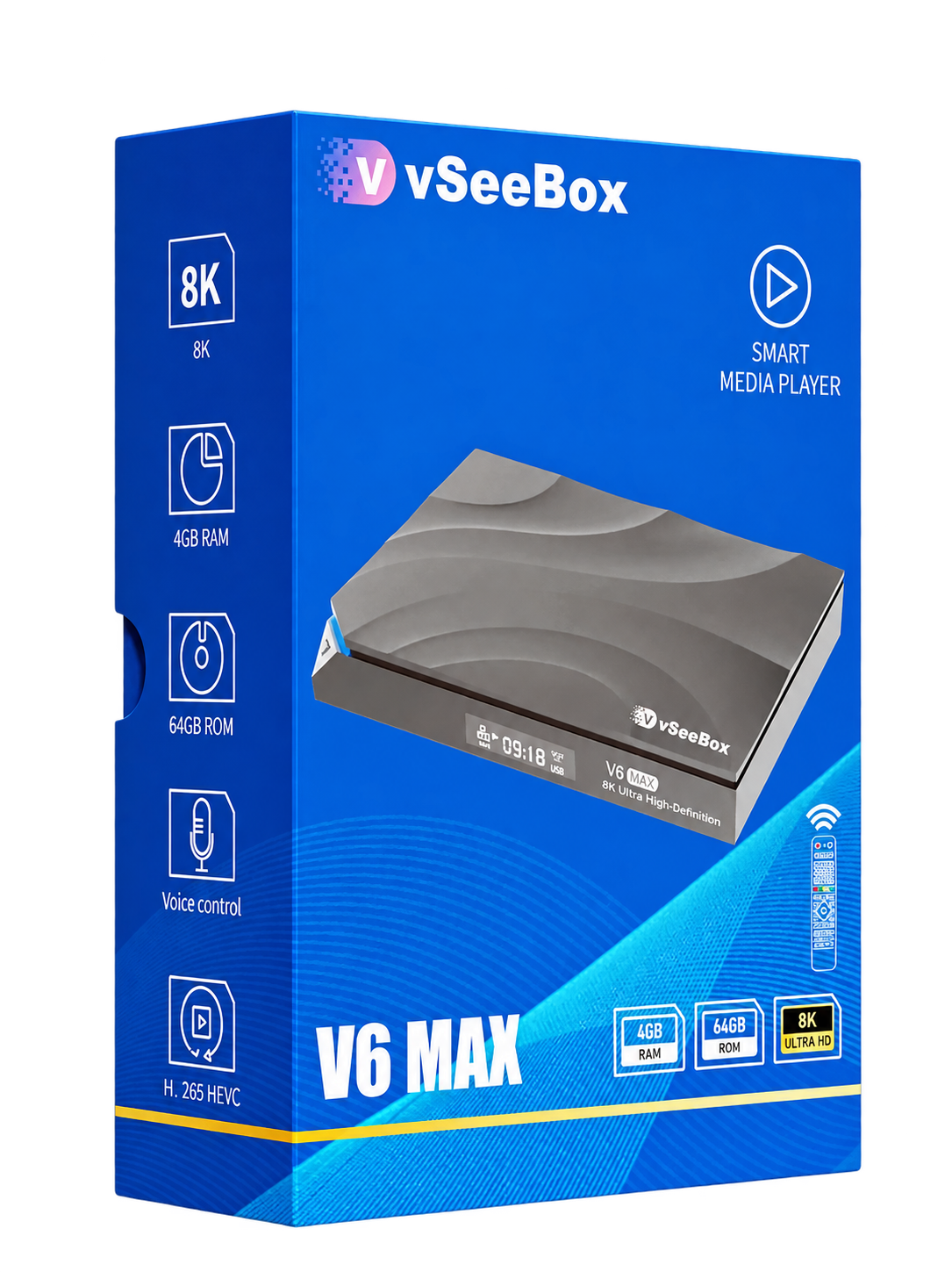 vSeeBox V6 Max retail packaging